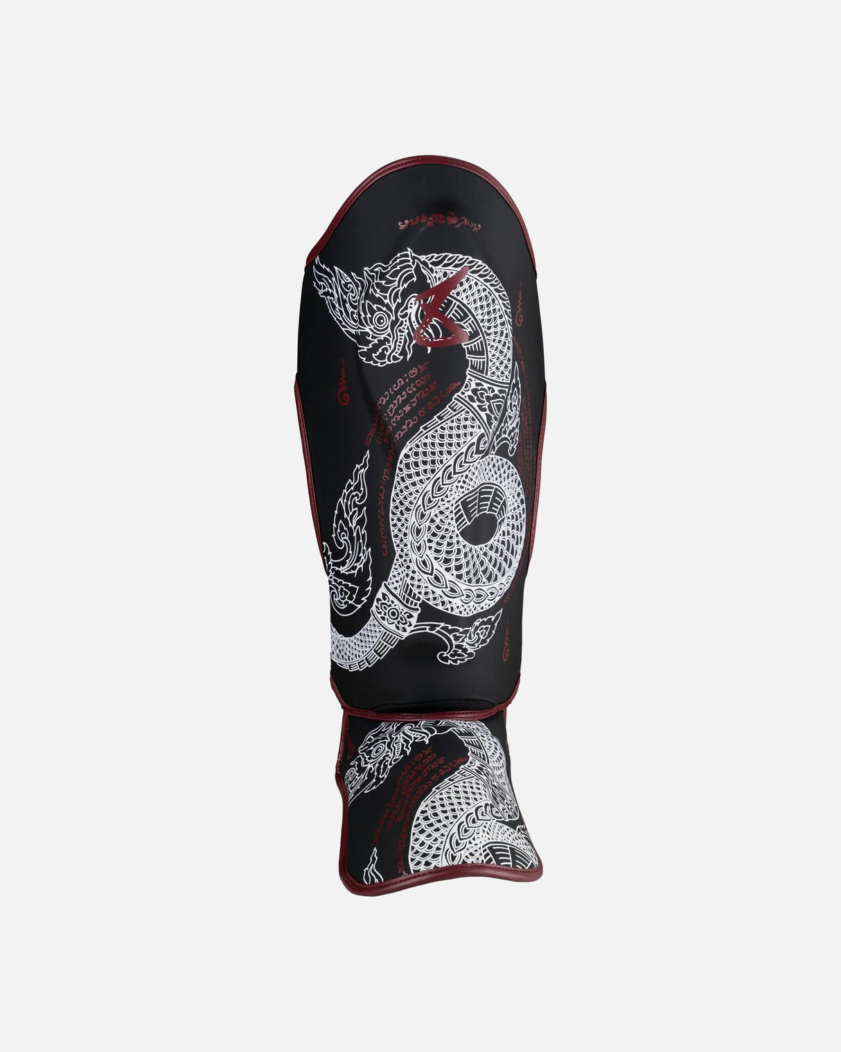 8 WEAPONS Scheenbeschermers Sak Yant Naga - Zwart/Bordeaux
