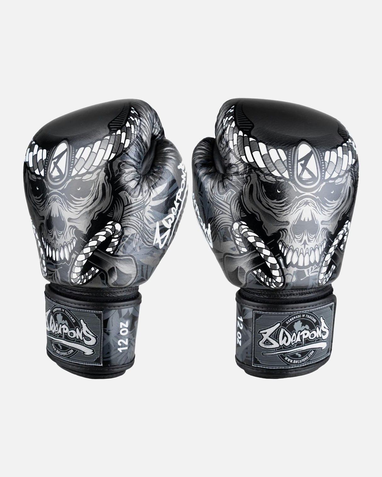 8 WEAPONS Bokshandschoenen Bone Island - Zwart