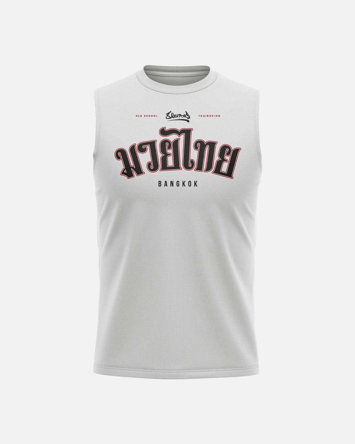 8 WEAPONS Tank Top Bangkok - Wit/Zwart