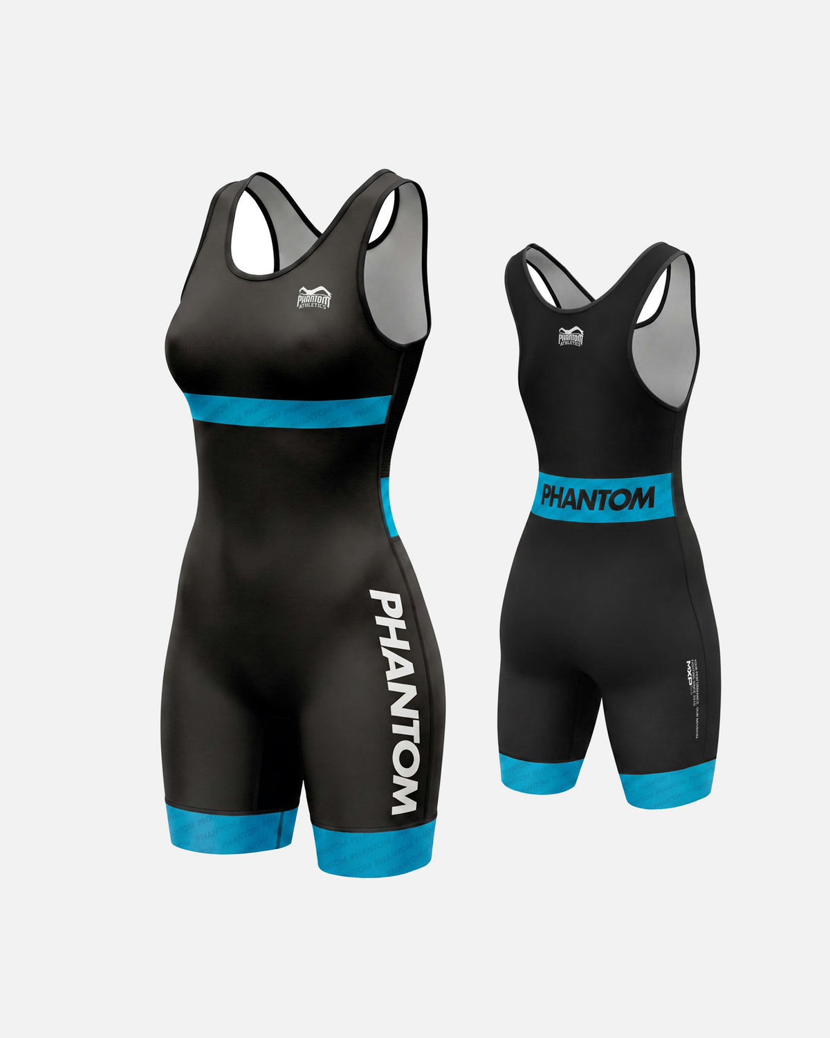 Phantom Athletics Worstelsinglet Set Raptor Dames - Rood/Blauw