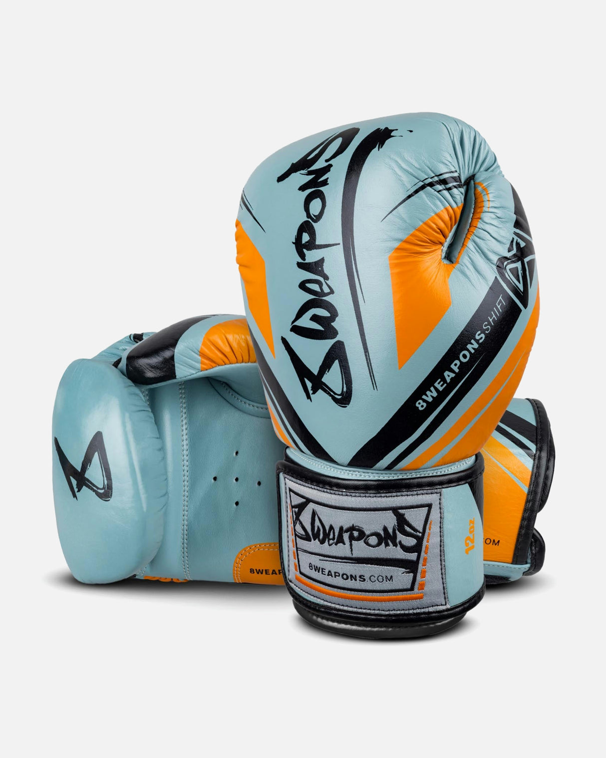8 WEAPONS Bokshandschoenen Shift - Ijsgrijs/Oranje