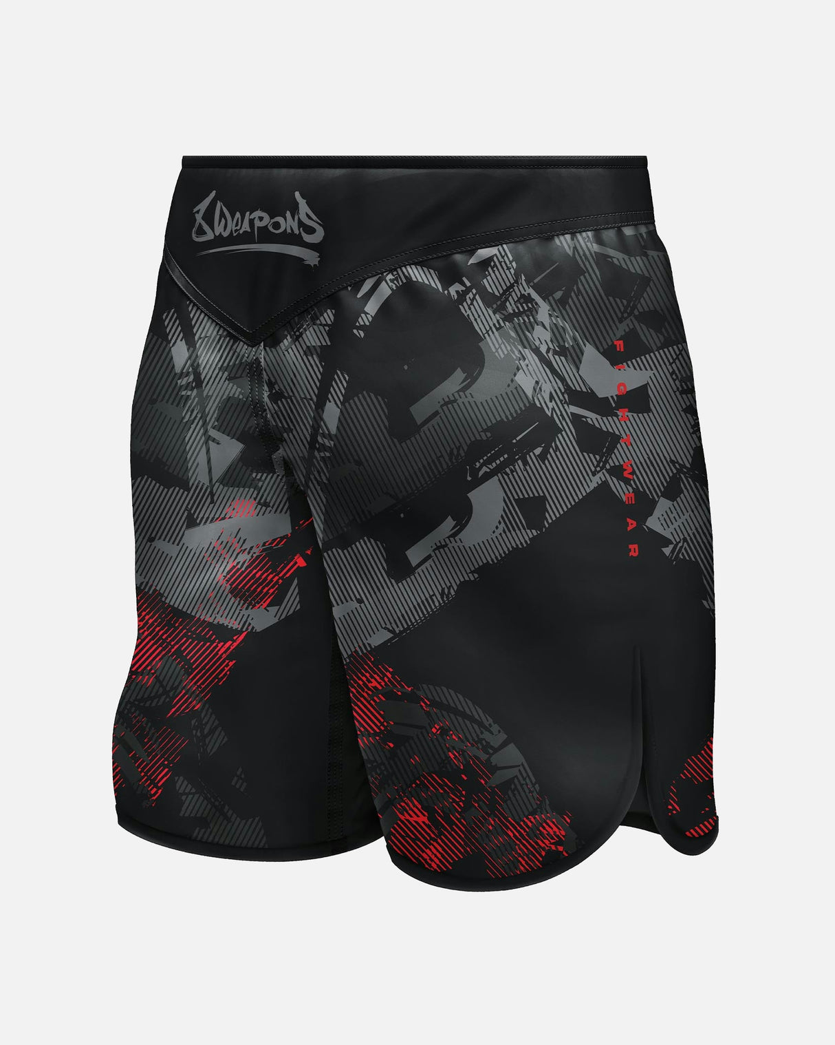8 WEAPONS MMA Shorts Hit 2.0 - Zwart/Rood