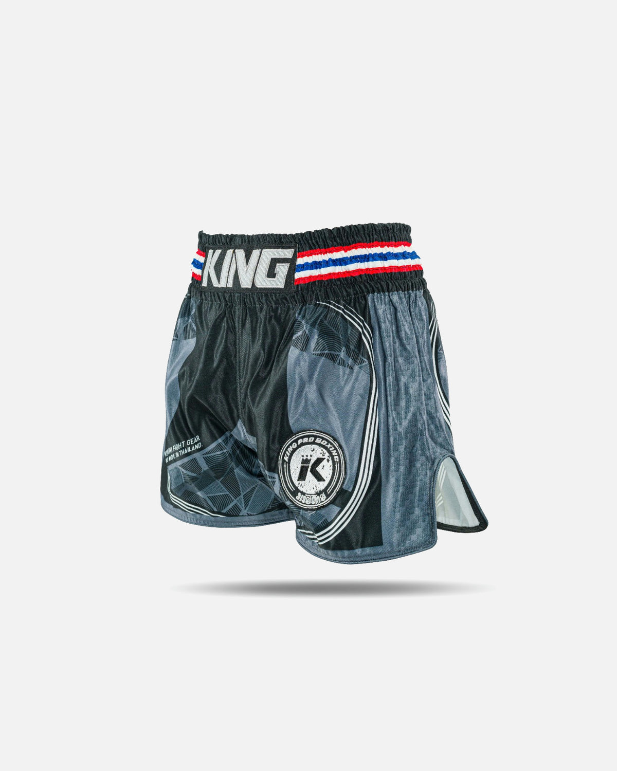 King Pro Boxing Muay Thai Shorts Flag - Zwart
