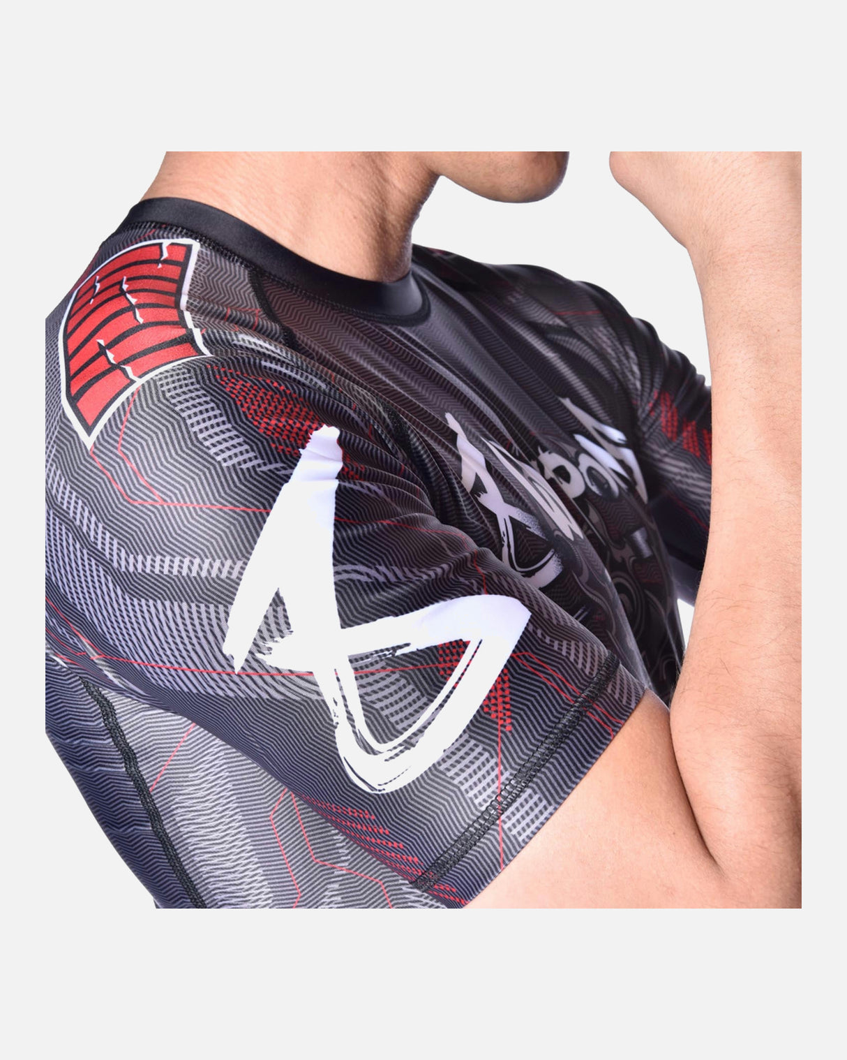 8 WEAPONS Rashguard Samurai 2.0 - Zwart/Rood