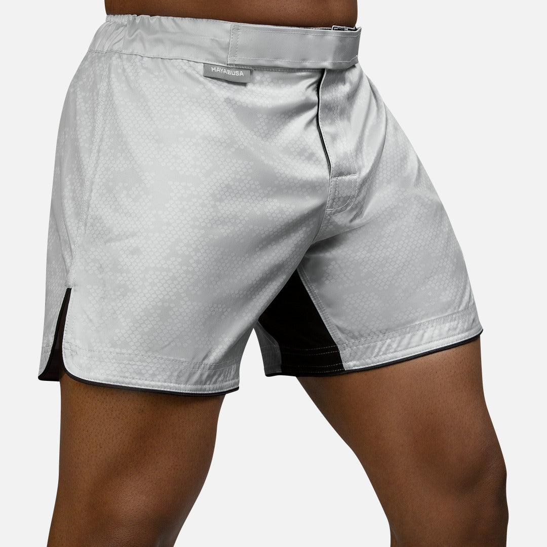 Hayabusa MMA Shorts Hex Mid-Thigh - Wit