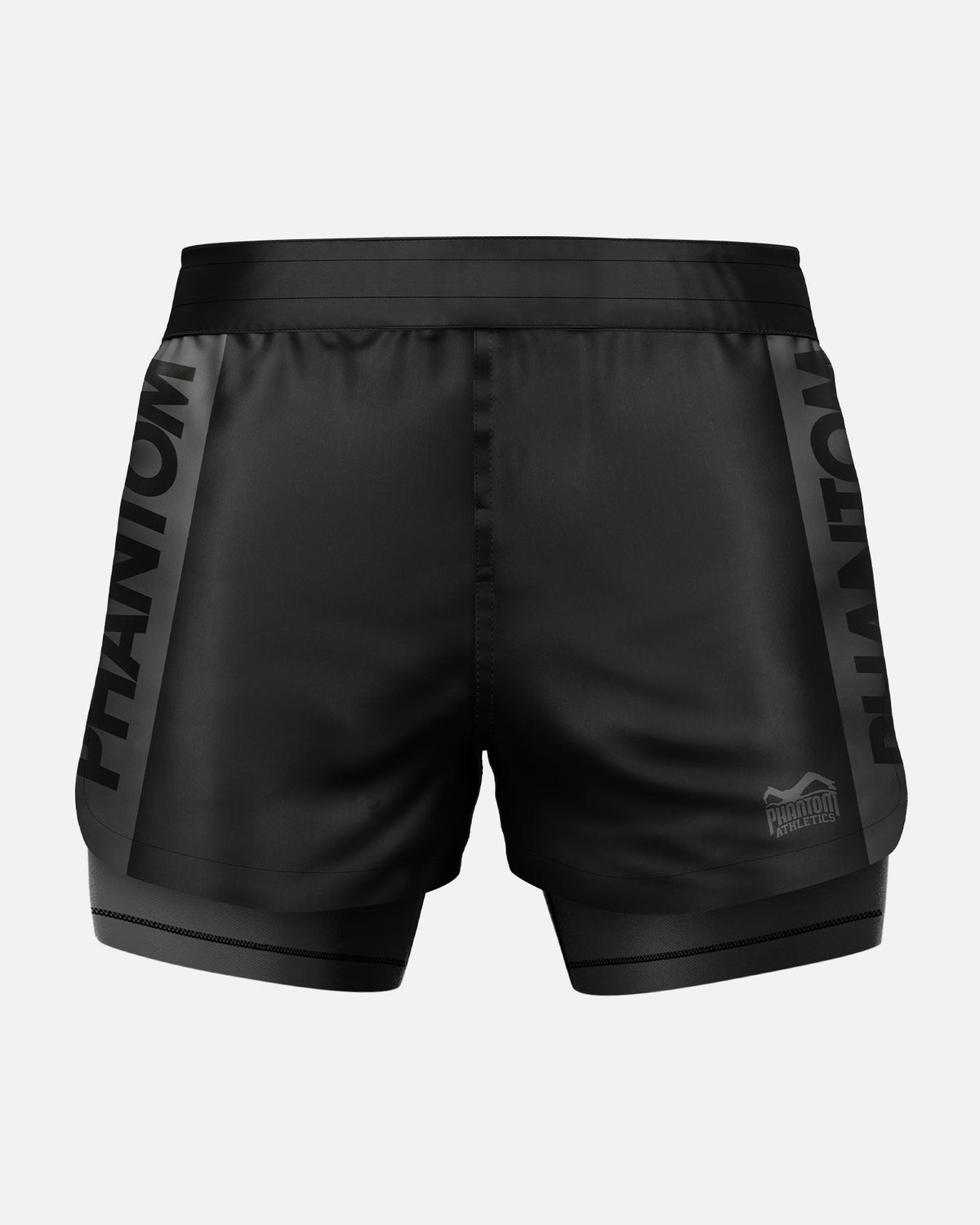 Phantom Athletics Compressie Shorts Fusion 2in1 Apex - Zwart/Grijs