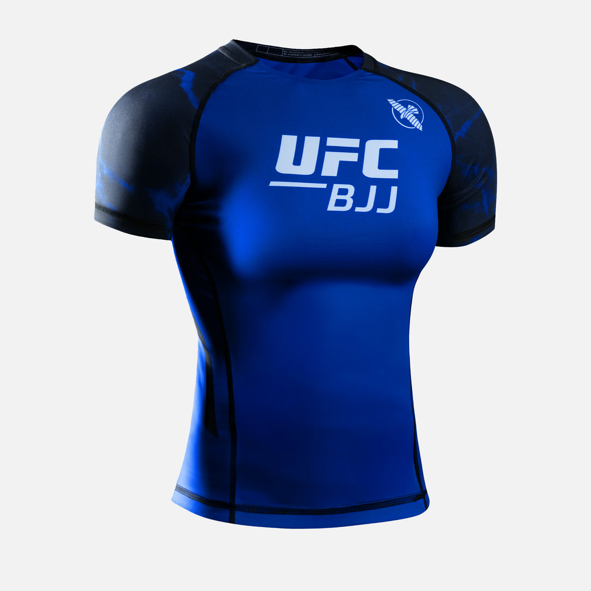 Hayabusa x UFC BJJ Rashguard Korte Mouwen Dames - Zwart/Blauw