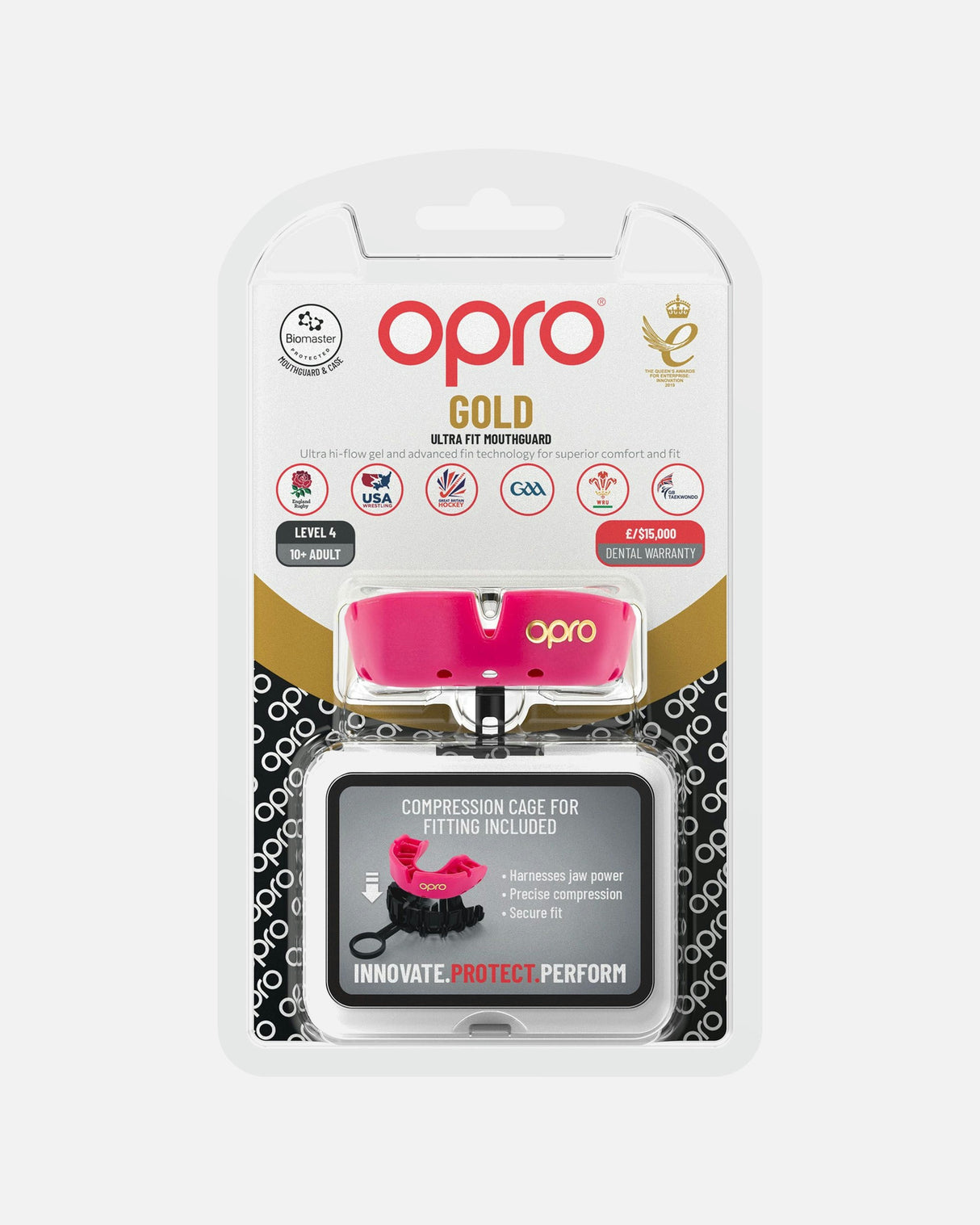 OPRO Bitje Bronze Kinderen - Roze