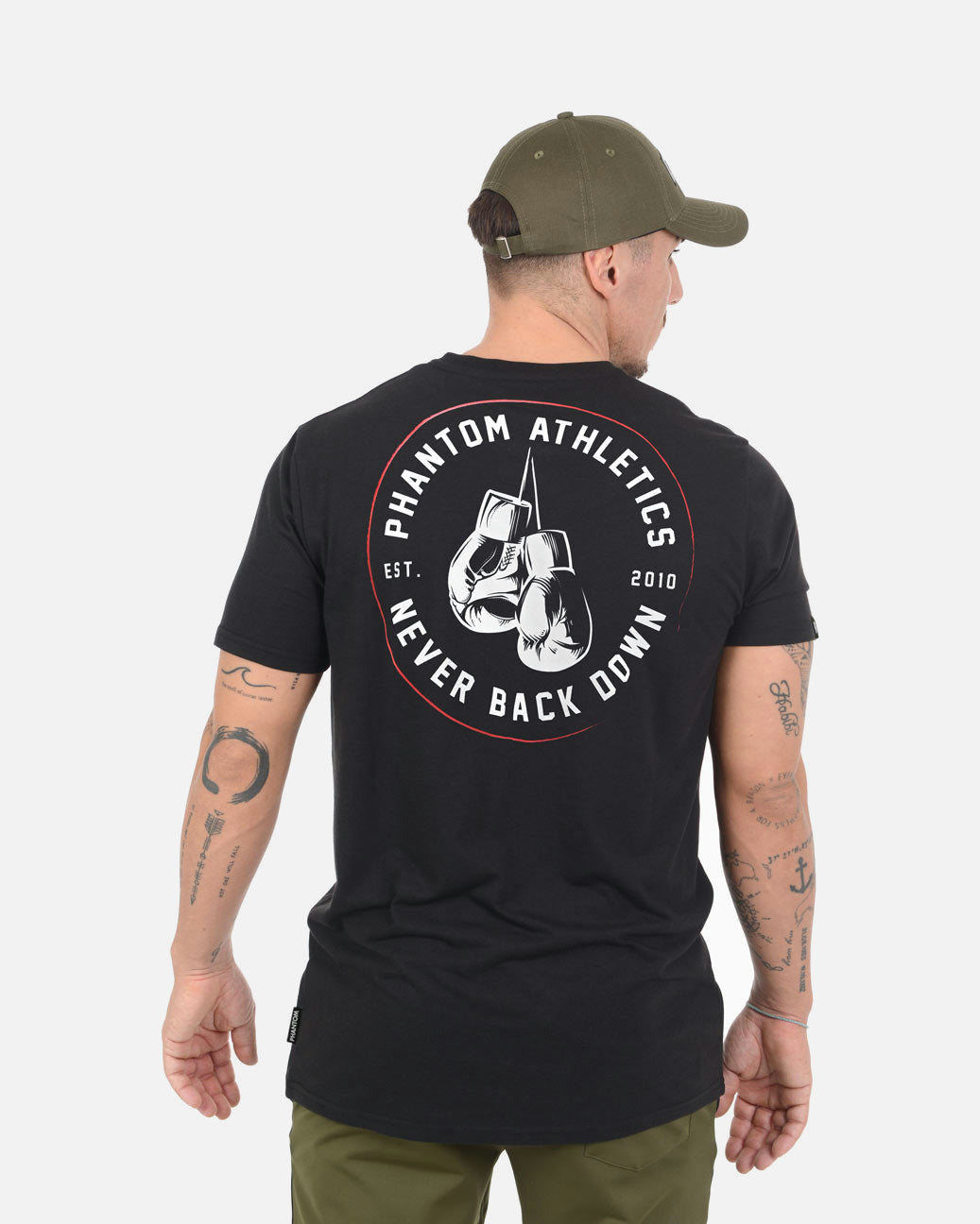Phantom Athletics T-Shirt Never Back Down – Schwarz