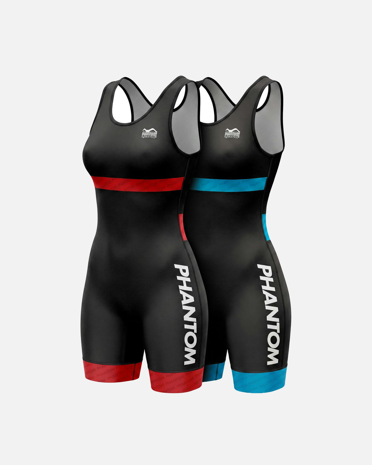 Phantom Athletics Worstelsinglet Set Raptor Dames - Rood/Blauw