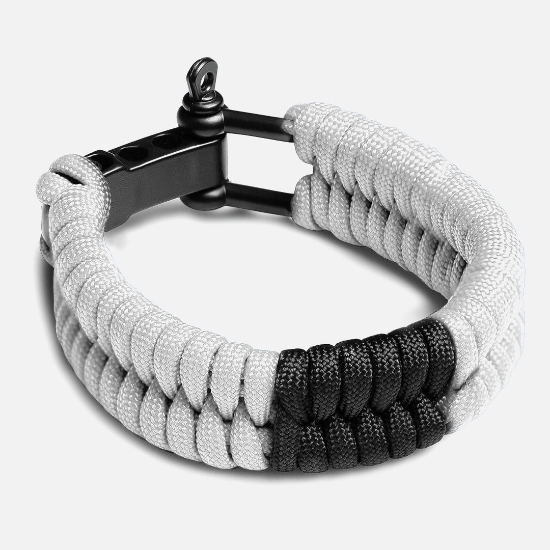Hayabusa Paracord Jiu Jitsu Armband - Wit
