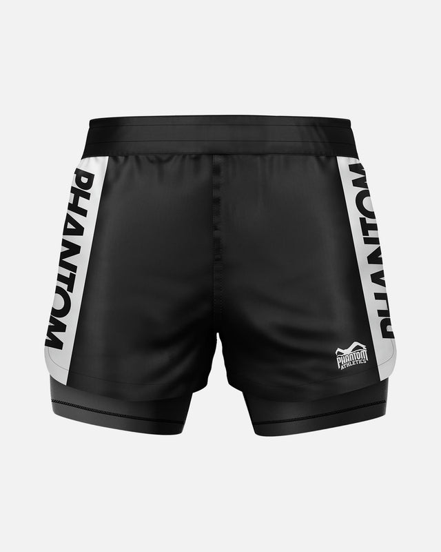 Phantom Athletics Compressie Shorts Fusion 2in1 Apex - Zwart