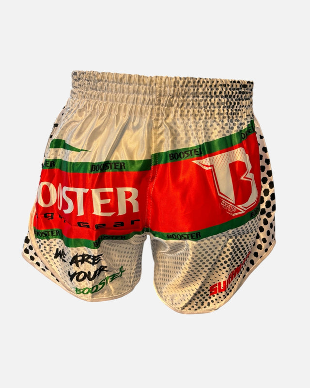 Booster Muay-Thai-Shorts Suriname – Weiß