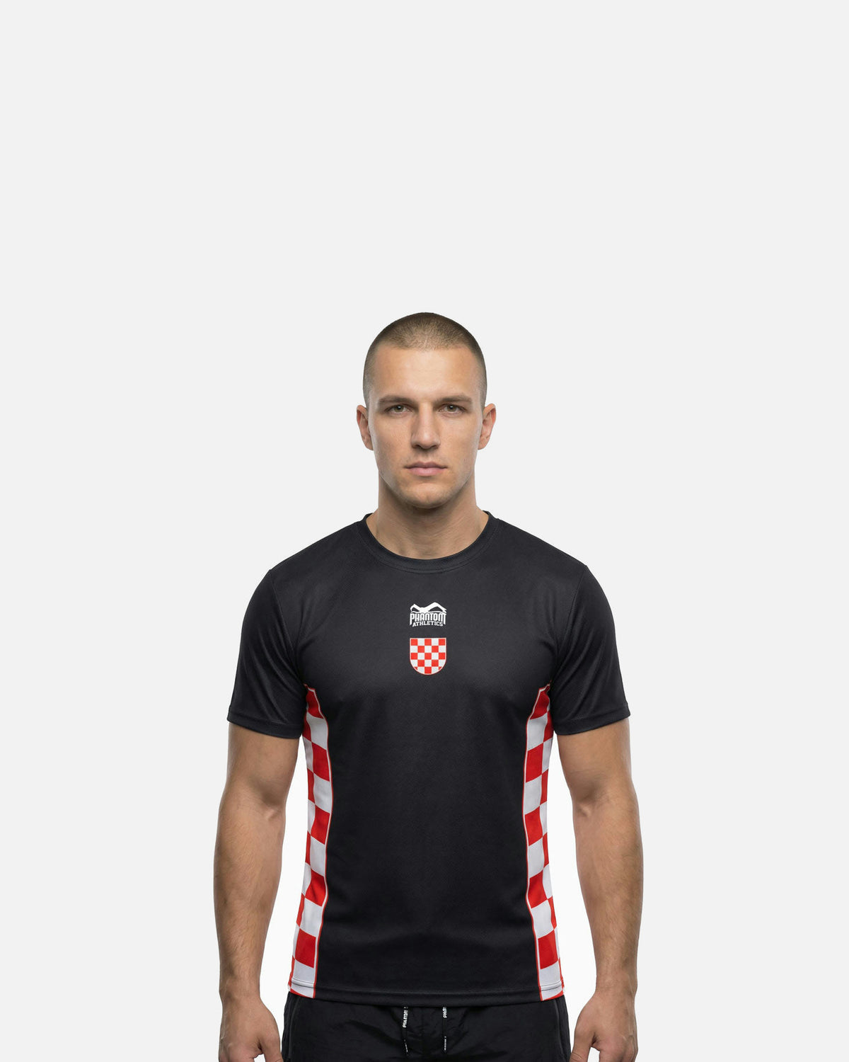 Phantom Athletics T-Shirt EVO+ Team Croatia - Zwart