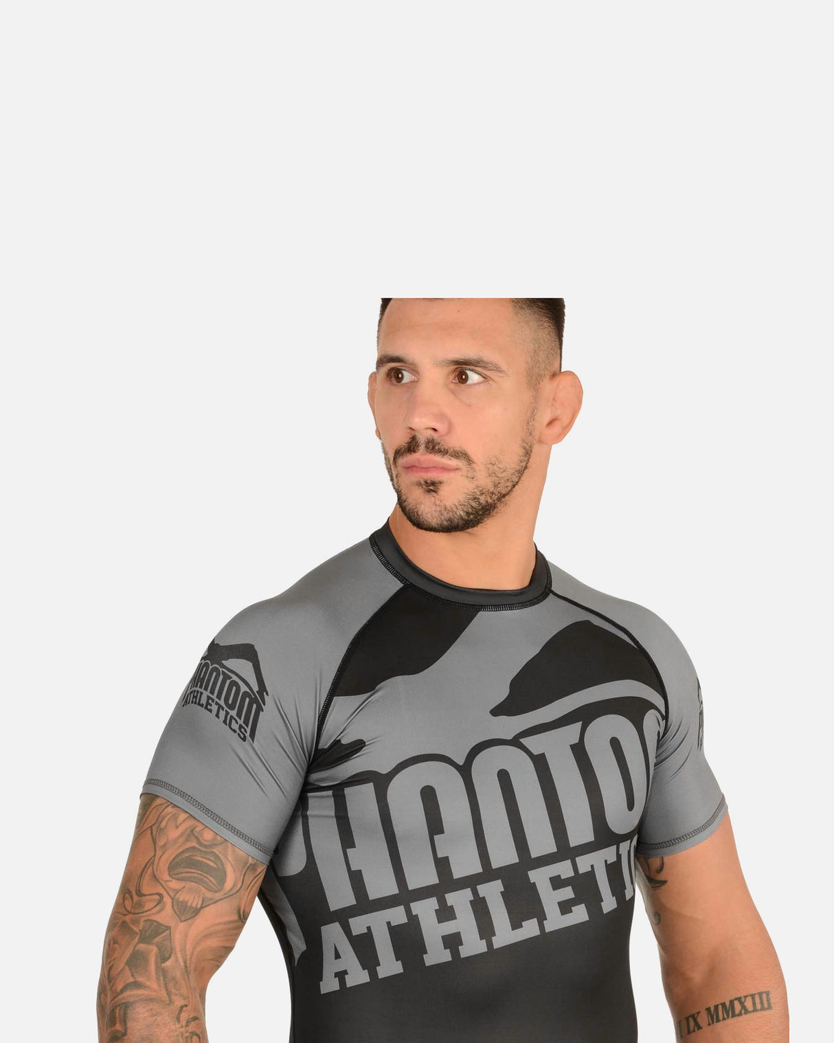 Phantom Athletics Rashguard Supporter - Zwart/Grijs