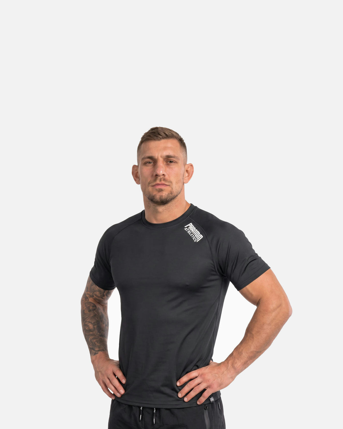 Phantom Athletics T-Shirt Tactic Korte Mouwen - Zwart