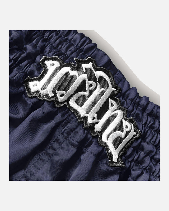 Pantaloni scurți Muay Thai 8 WEAPONS Mongkol – Albastru marin/Alb