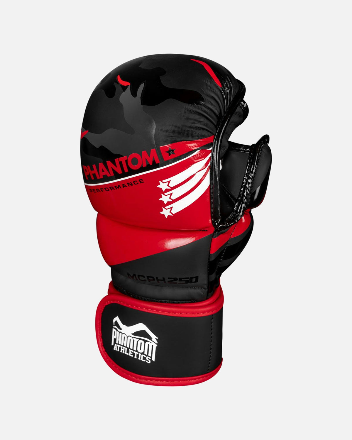 Phantom Athletics MMA Handschoenen Raider - Rood/Zwart Camo