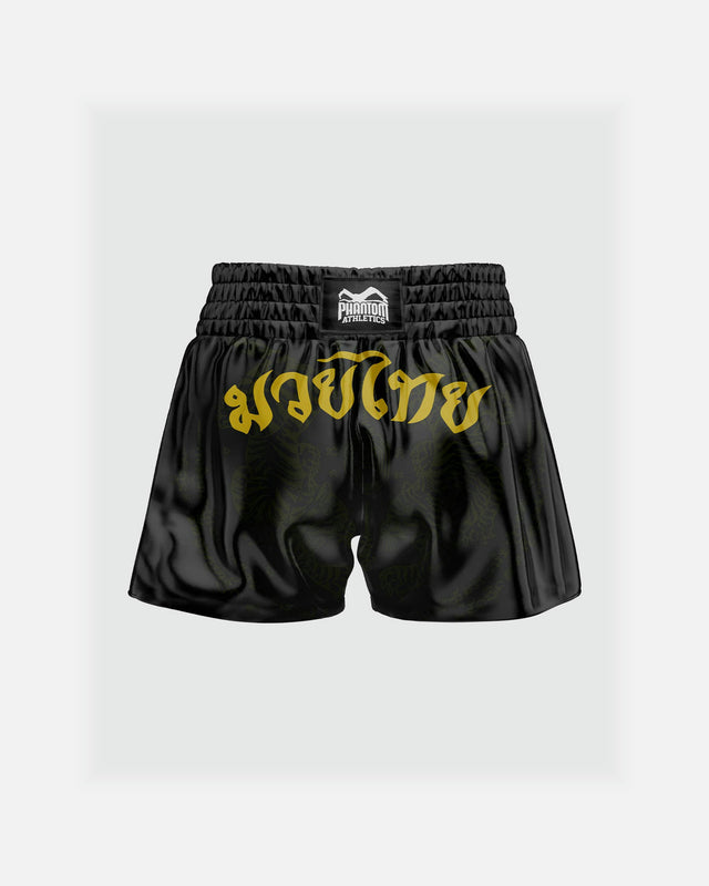 Phantom Athletics Muay Thai shorts Sak Yant - Sort/Guld