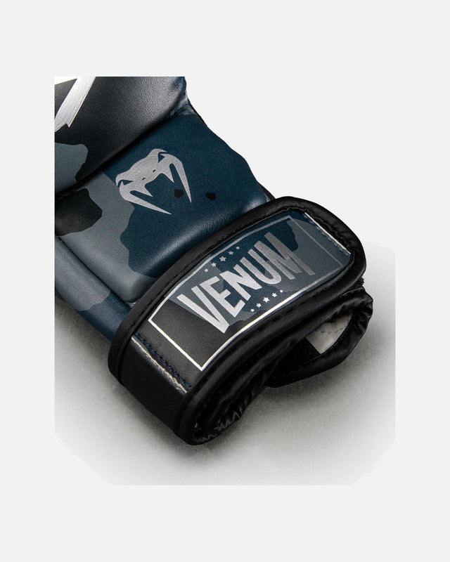 Gants de MMA Venum Elite Camo – Bleu marine foncé/Bleu