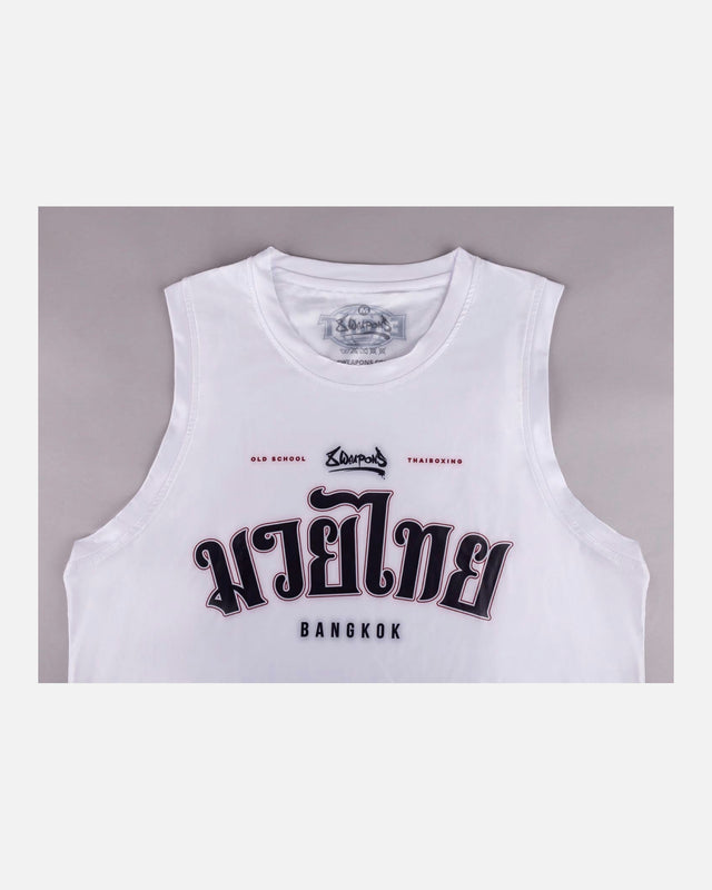 8 WEAPONS Tanktop Bangkok – Weiß/Schwarz