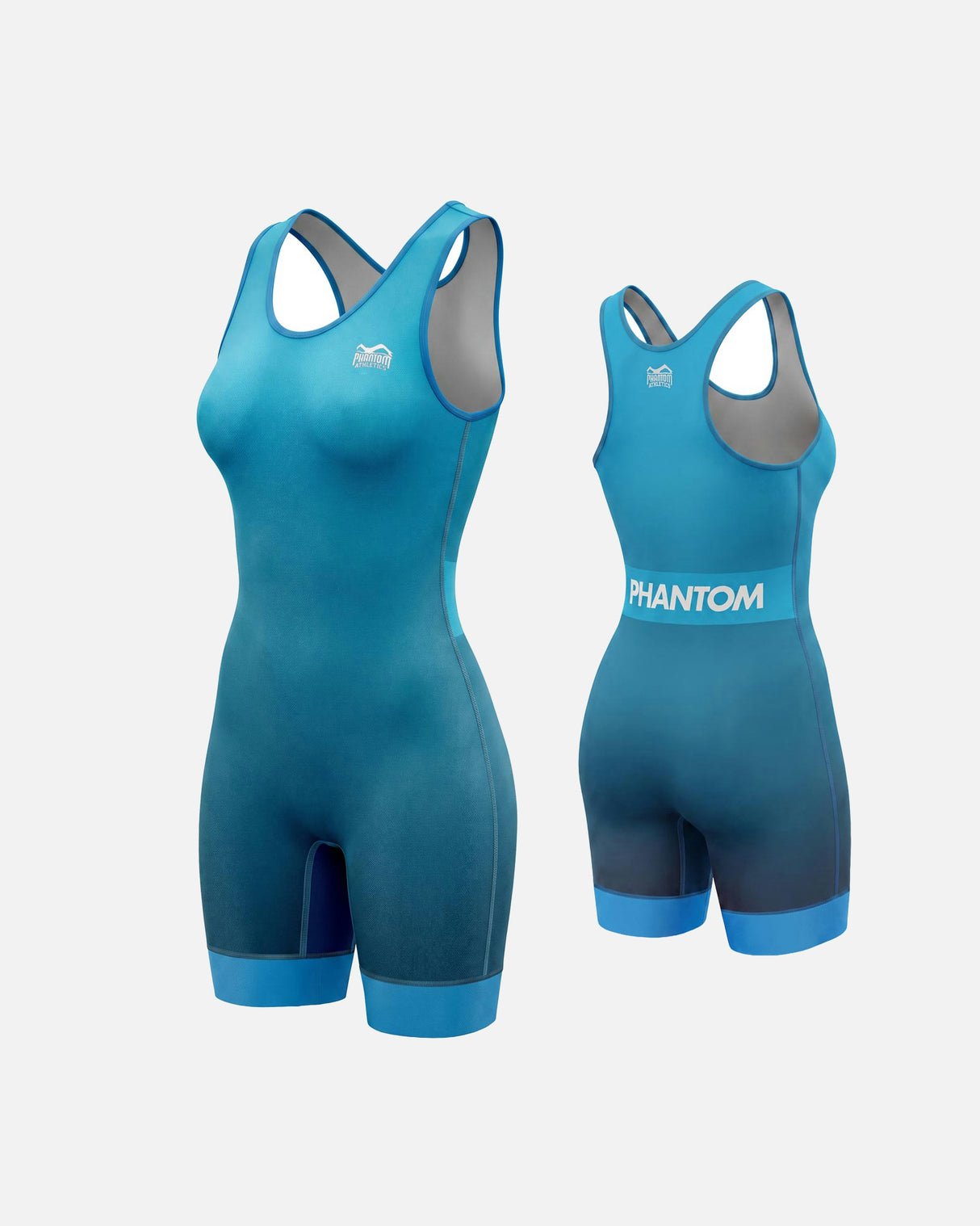 Phantom Athletics Worstelsinglet Set APEX Dames - Rood/Blauw