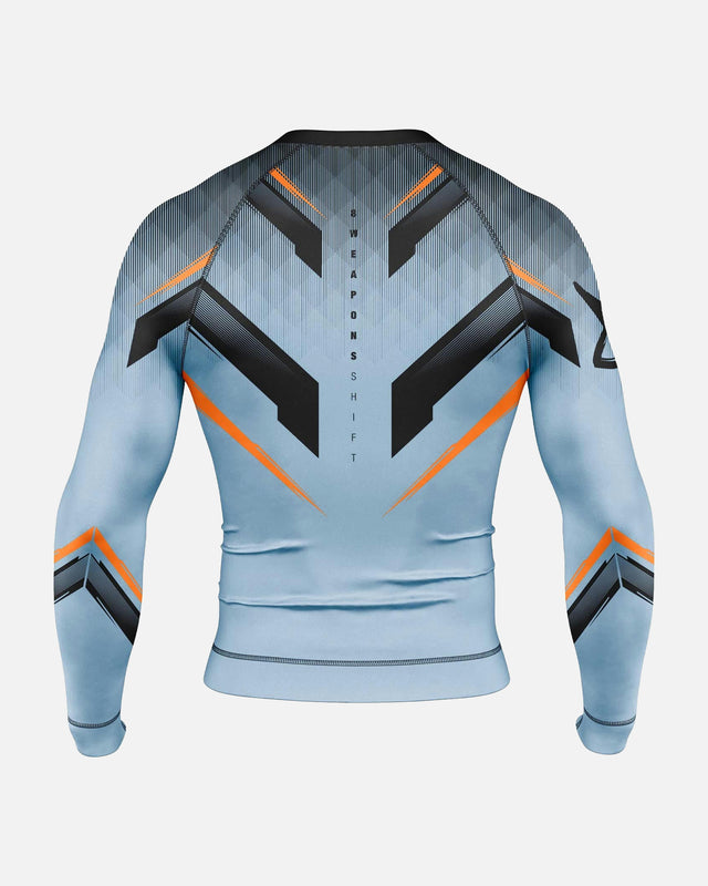 Rashguard 8 WEAPONS Shift – Gris glace/Orange