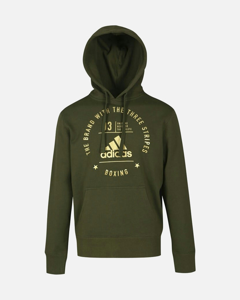 Adidas Hoodie Community Boxing – Grün/Gold