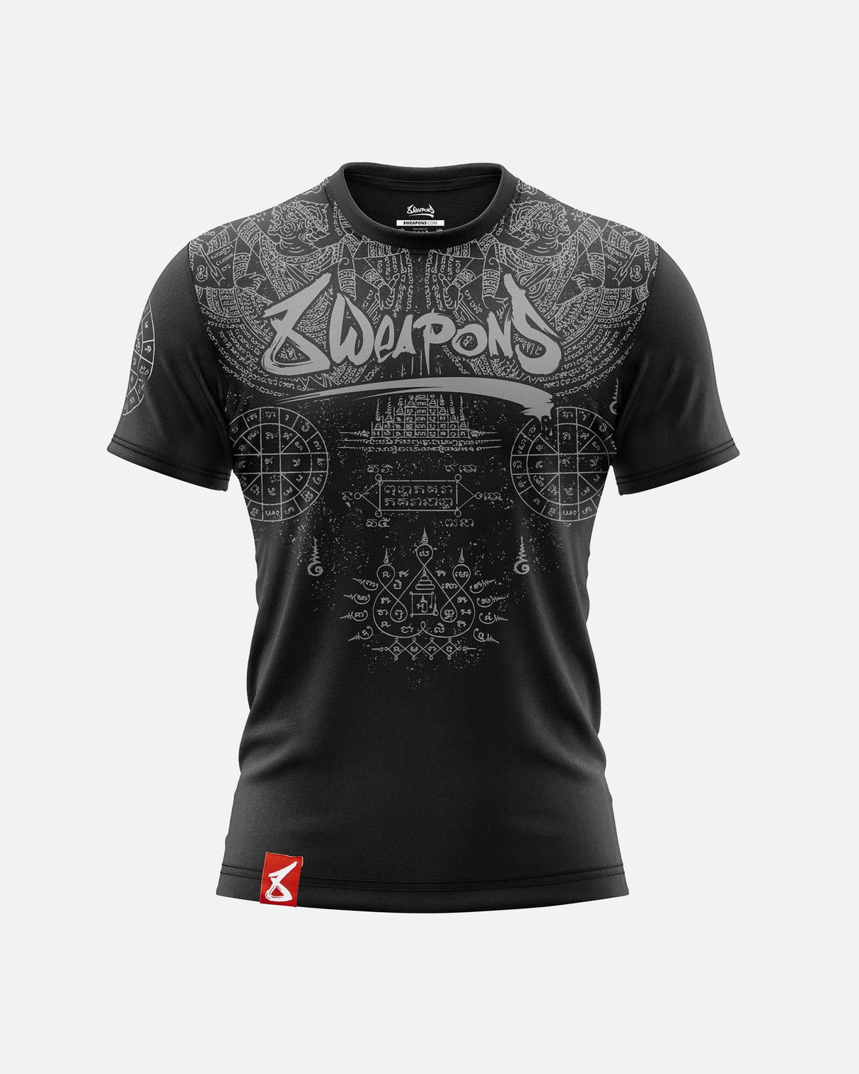 8 Weapons T-Shirt Yantra - Zwart