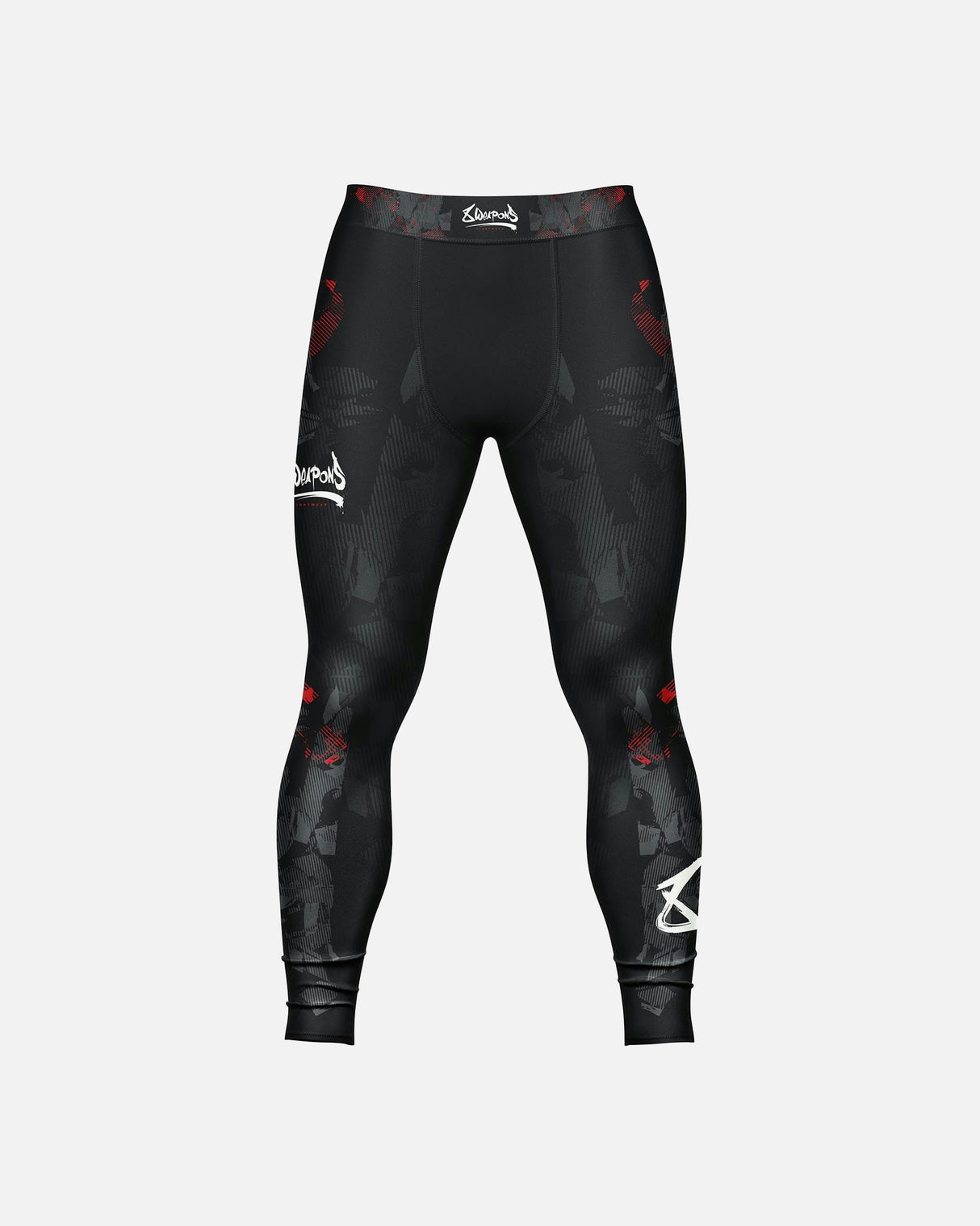 8 WEAPONS Compressiebroek Hit 2.0 - Zwart/Rood