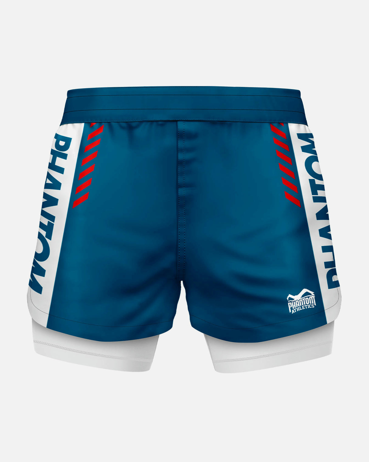 Phantom Athletics Compressie Shorts Fusion 2in1 Apex - Zwart/Grijs