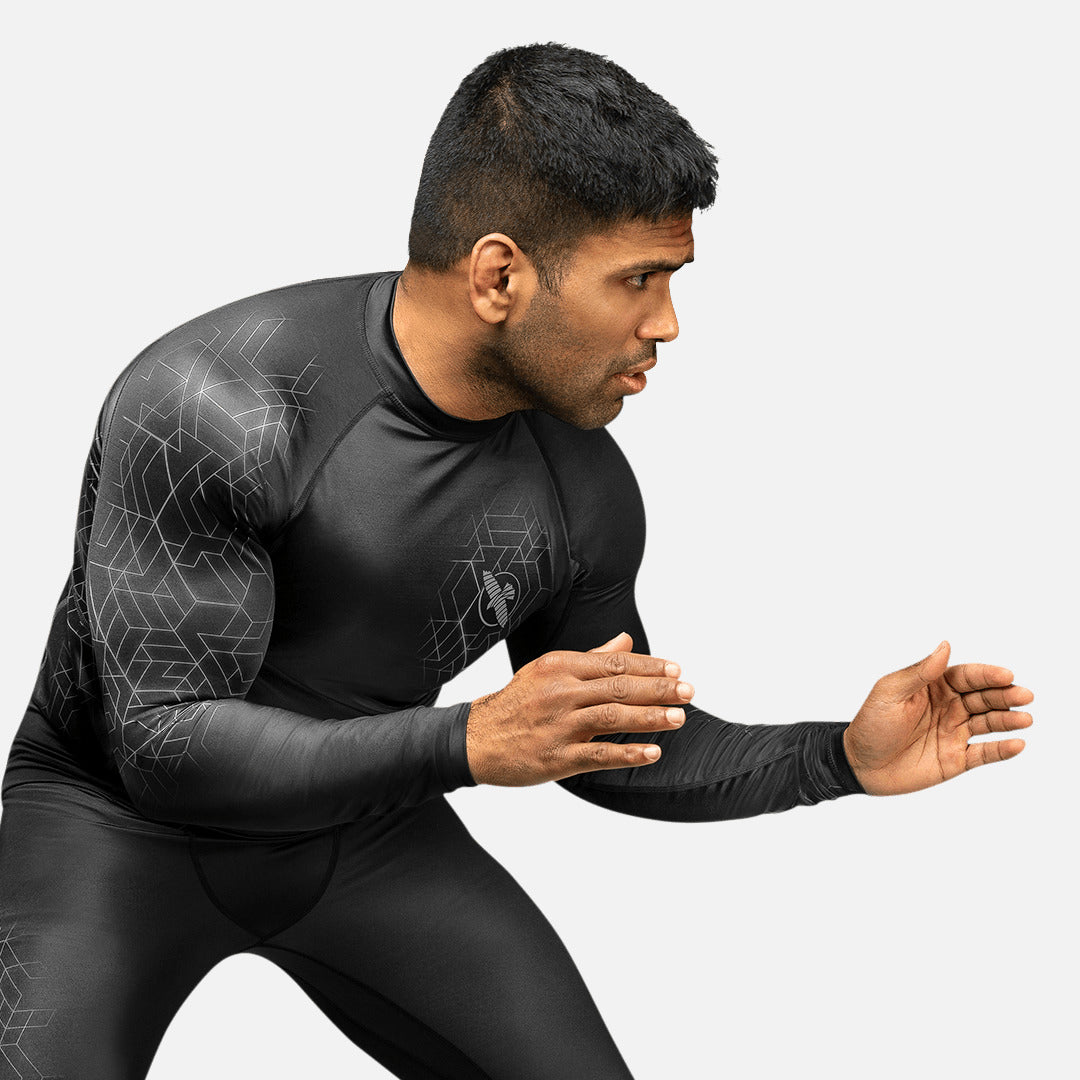 Hayabusa Rashguard Geo Lange Mouwen - Grijs