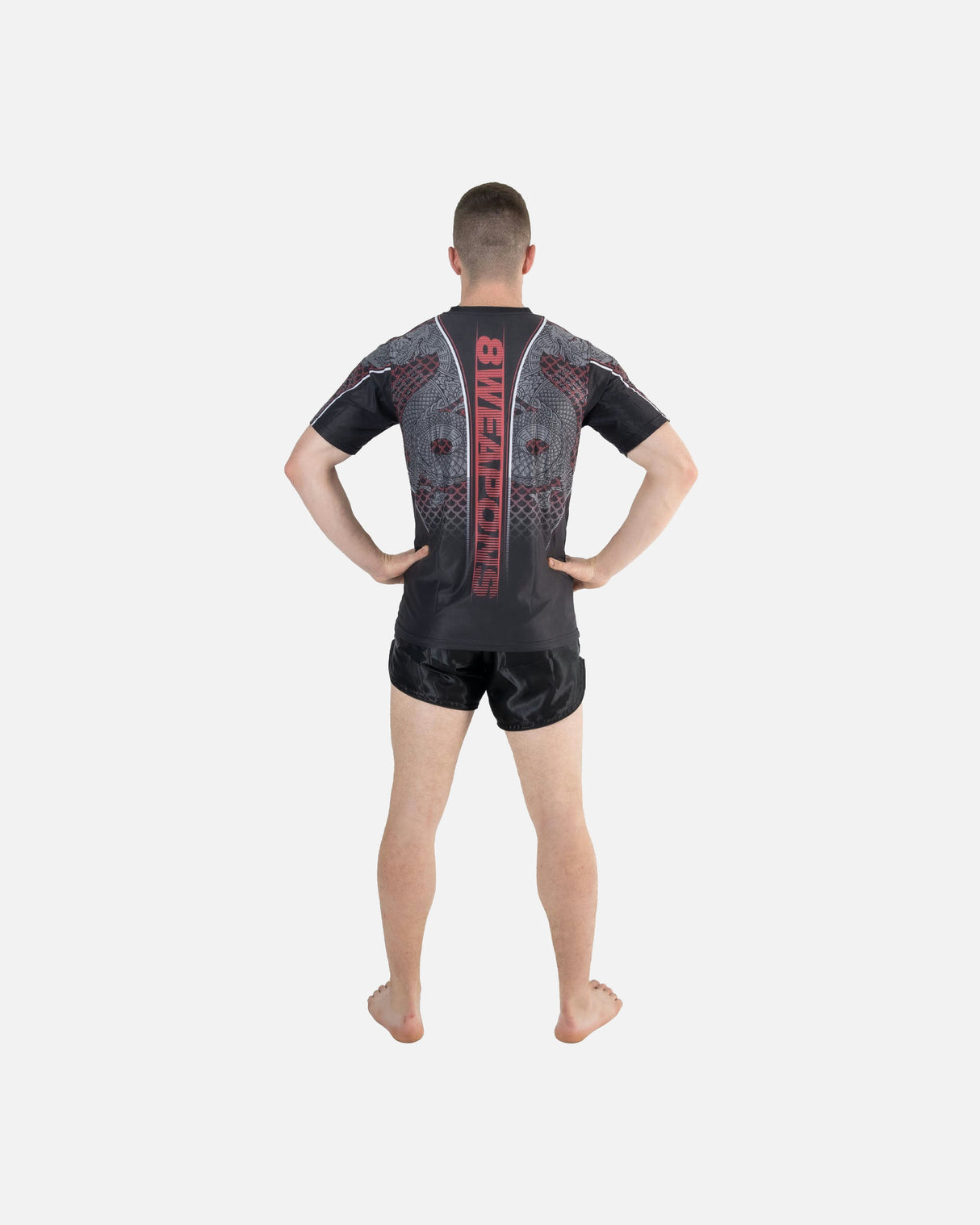 8 WEAPONS Functioneel T-Shirt Naga Yant - Zwart/Rood