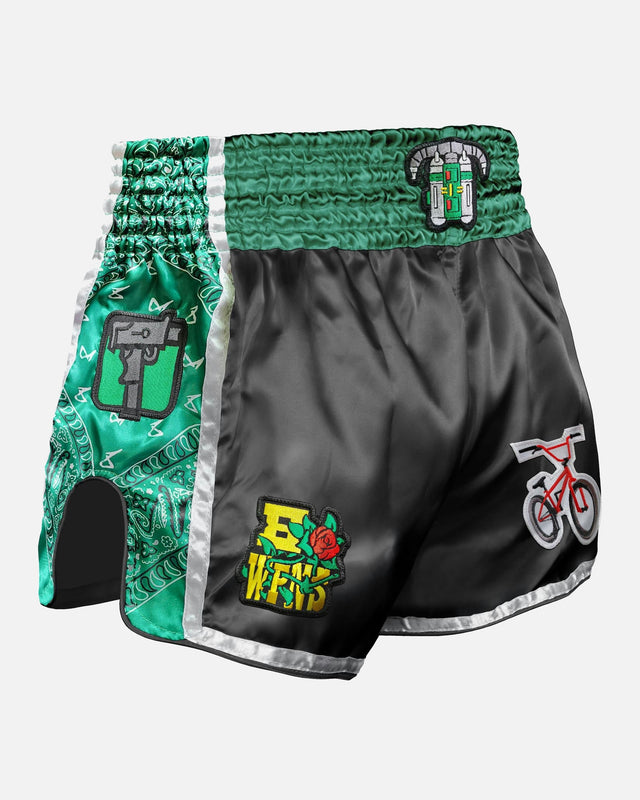 8 WEAPONS Muay Thai Shorts West Coast – Green