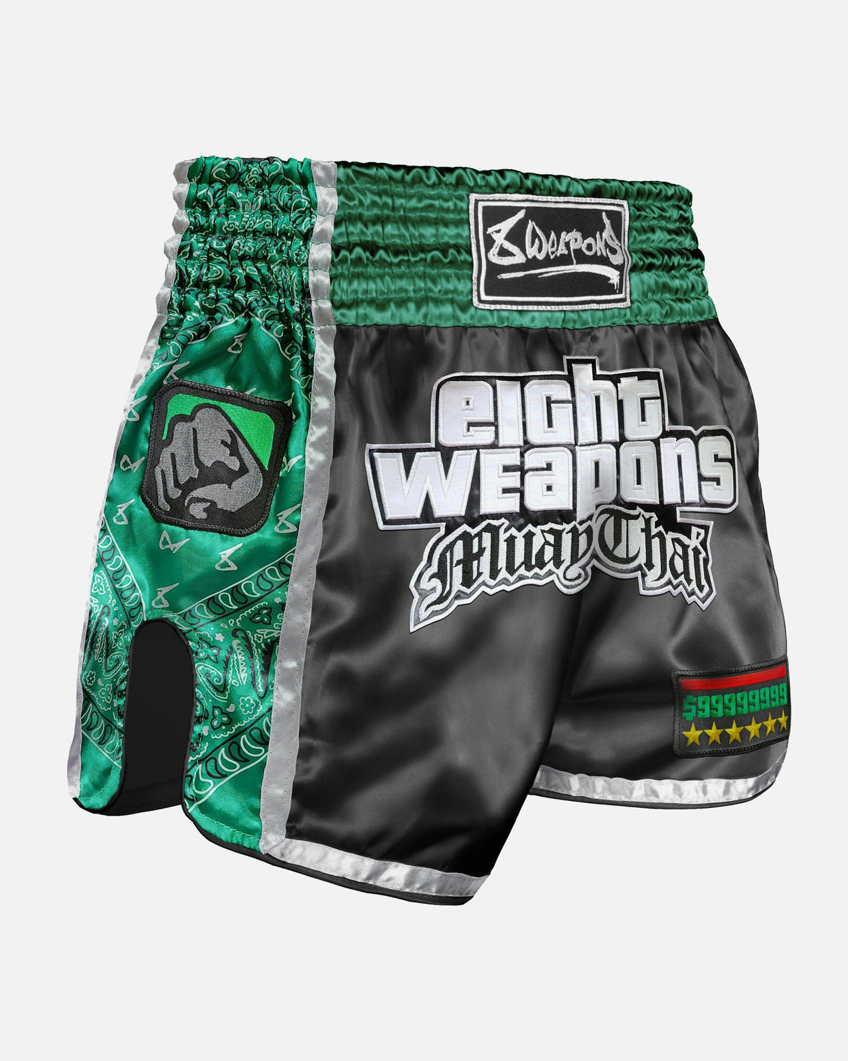 8 WEAPONS Muay Thai Shorts West Coast - Groen