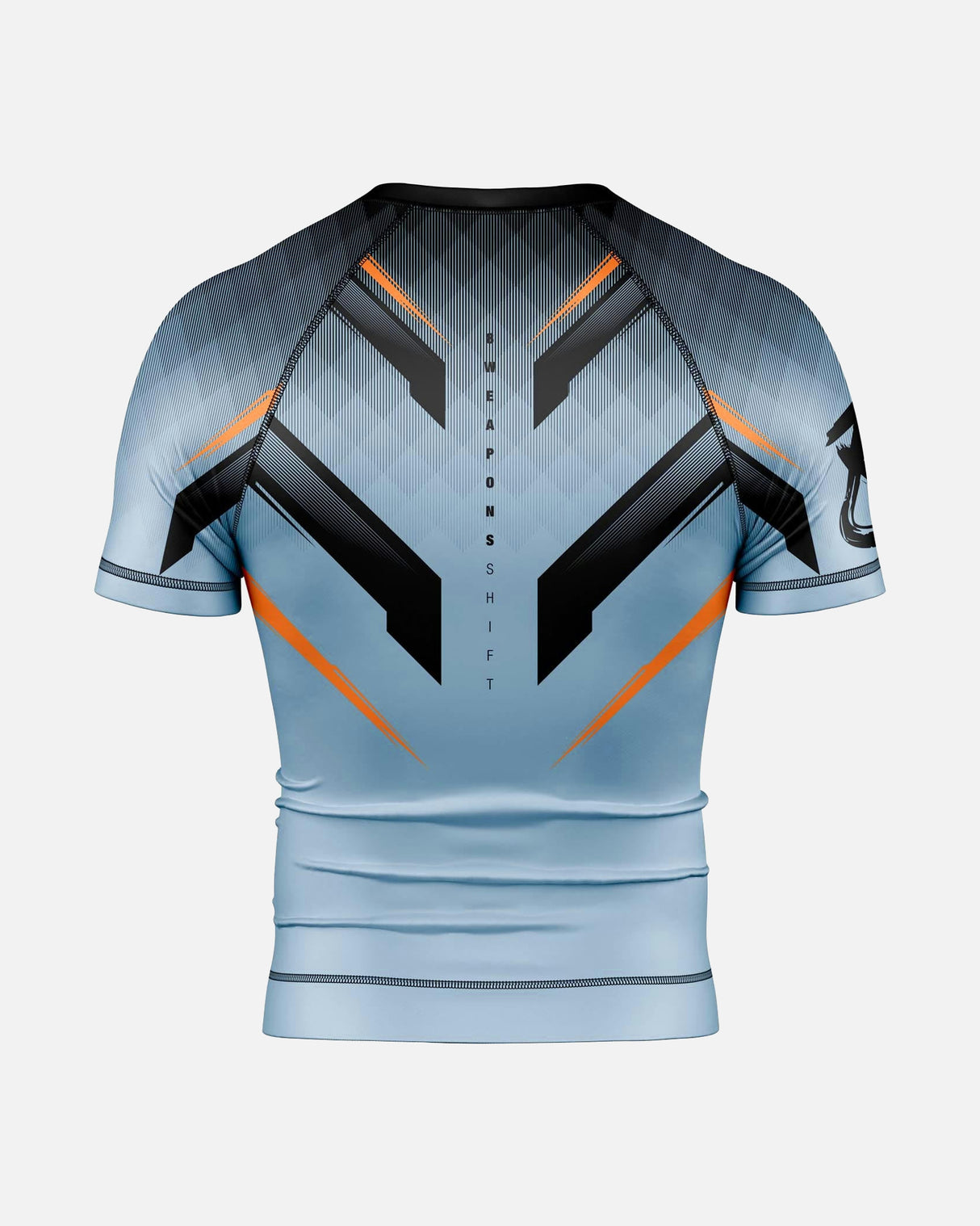 8 WEAPONS Rashguard Shift - Ijsgrijs/Oranje