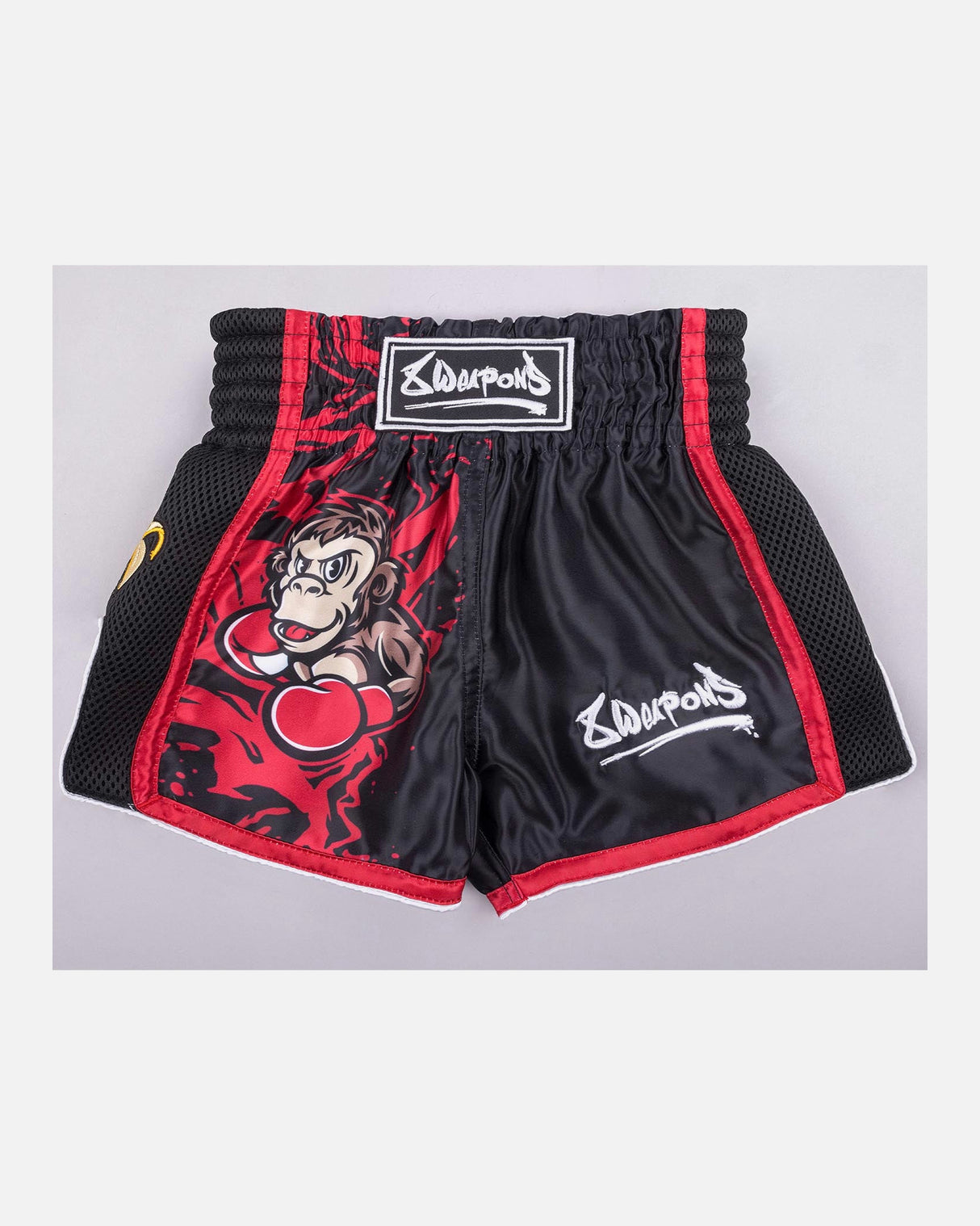 8 WEAPONS Muay Thai shorts Joe - Zwart/Rood