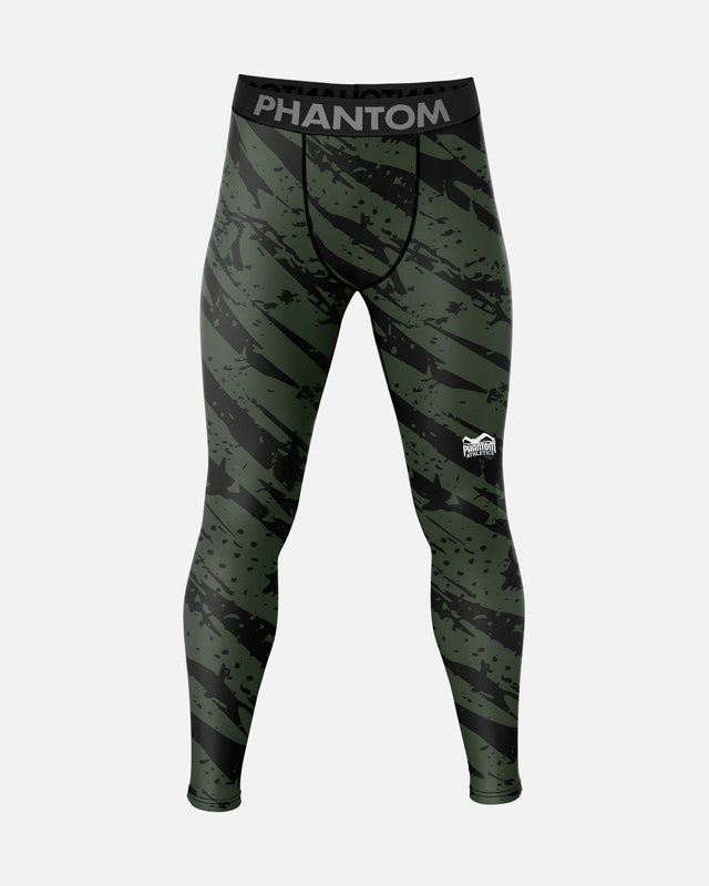 Phantom Athletics Compressie Shorts Camo Tiger - Legergroen