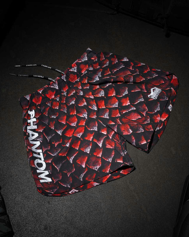 Phantom Athletics MMA Shorts Fusion - Red Dragon