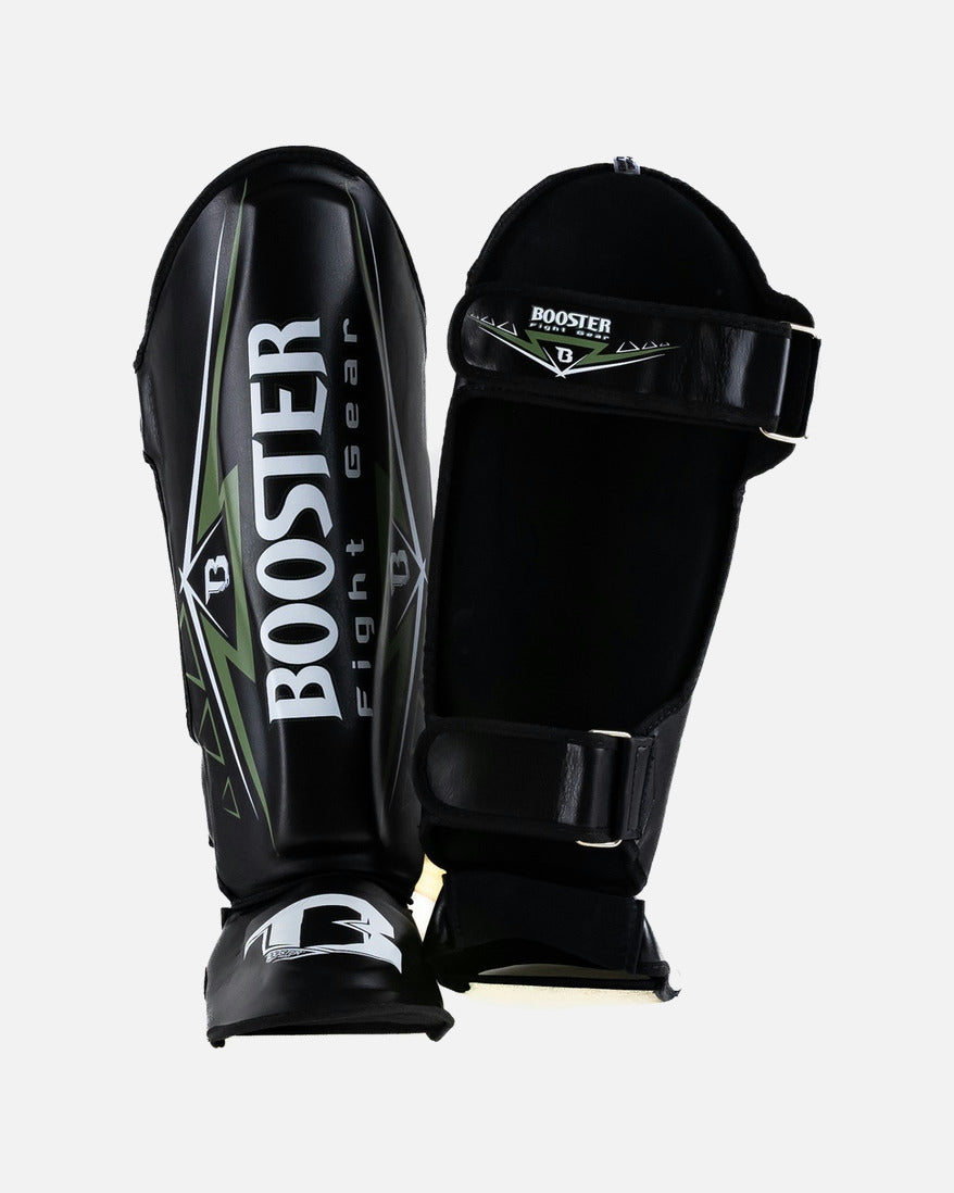 Booster Scheenbeschermers Warrior - Zwart