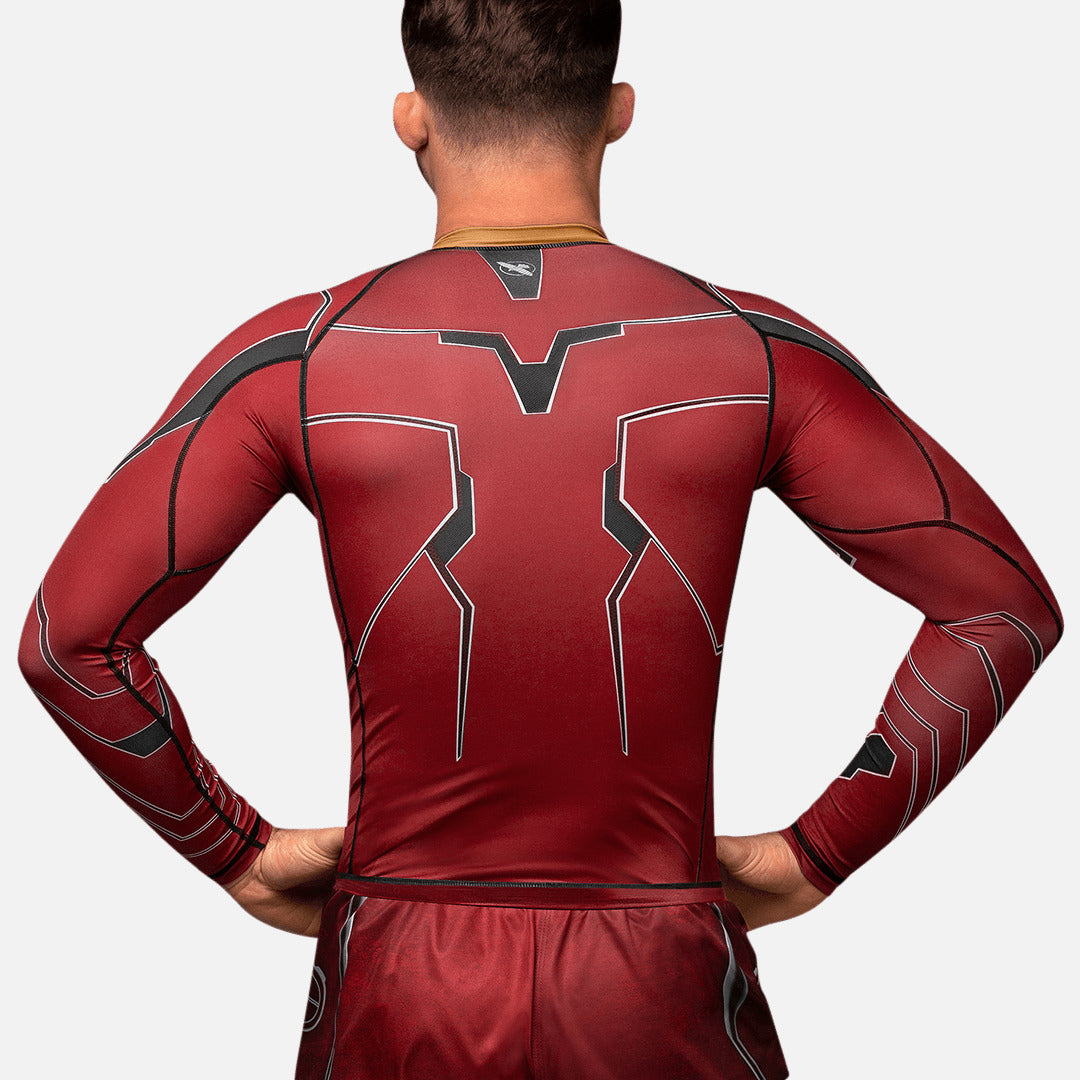 Marvel Rashguard Lange Mouwen Iron Man - Rood