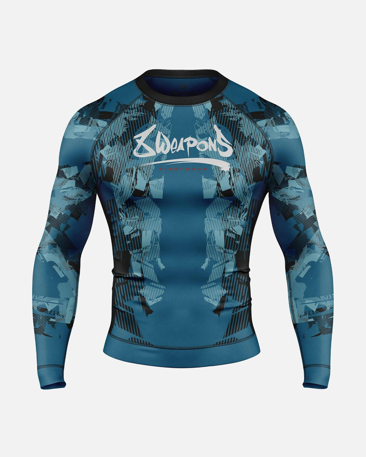 8 WEAPONS Rashguard Hit 2.0 - Donkerblauw/Zwart