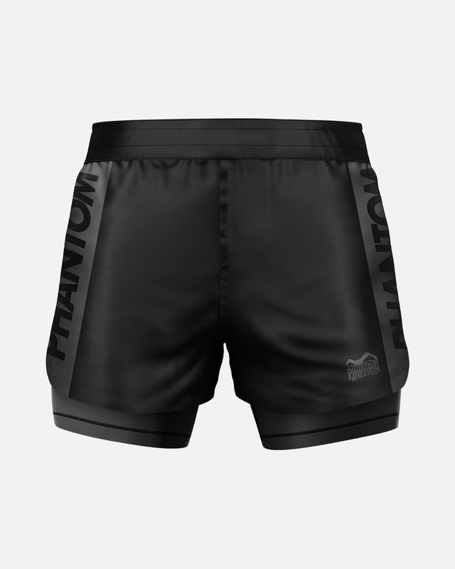 Phantom Athletics Kompressionsshorts Fusion 2in1 Apex – Sort/Grå