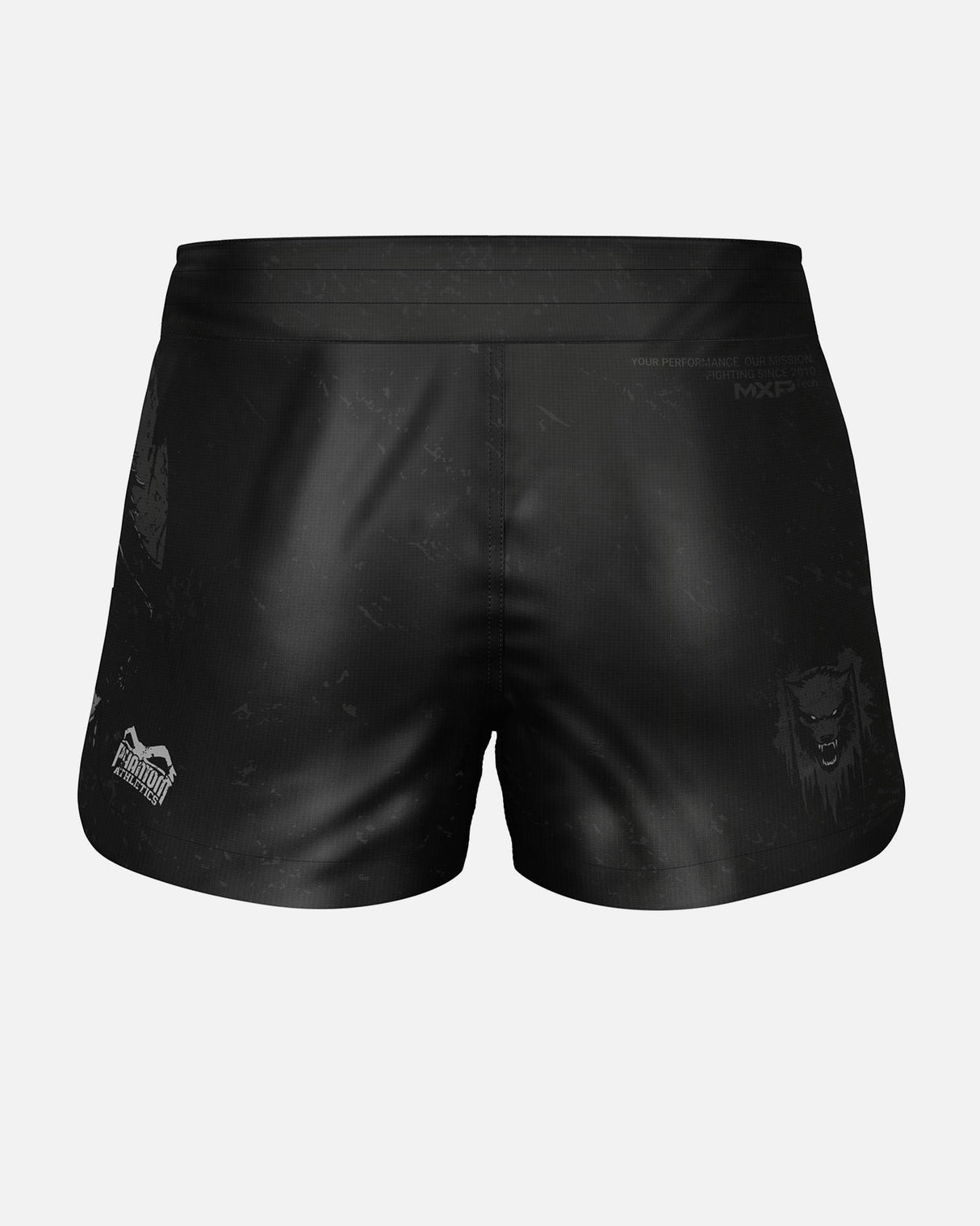 Phantom Athletics MMA Shorts Fusion-R Werewolf - Zwart/Grijs