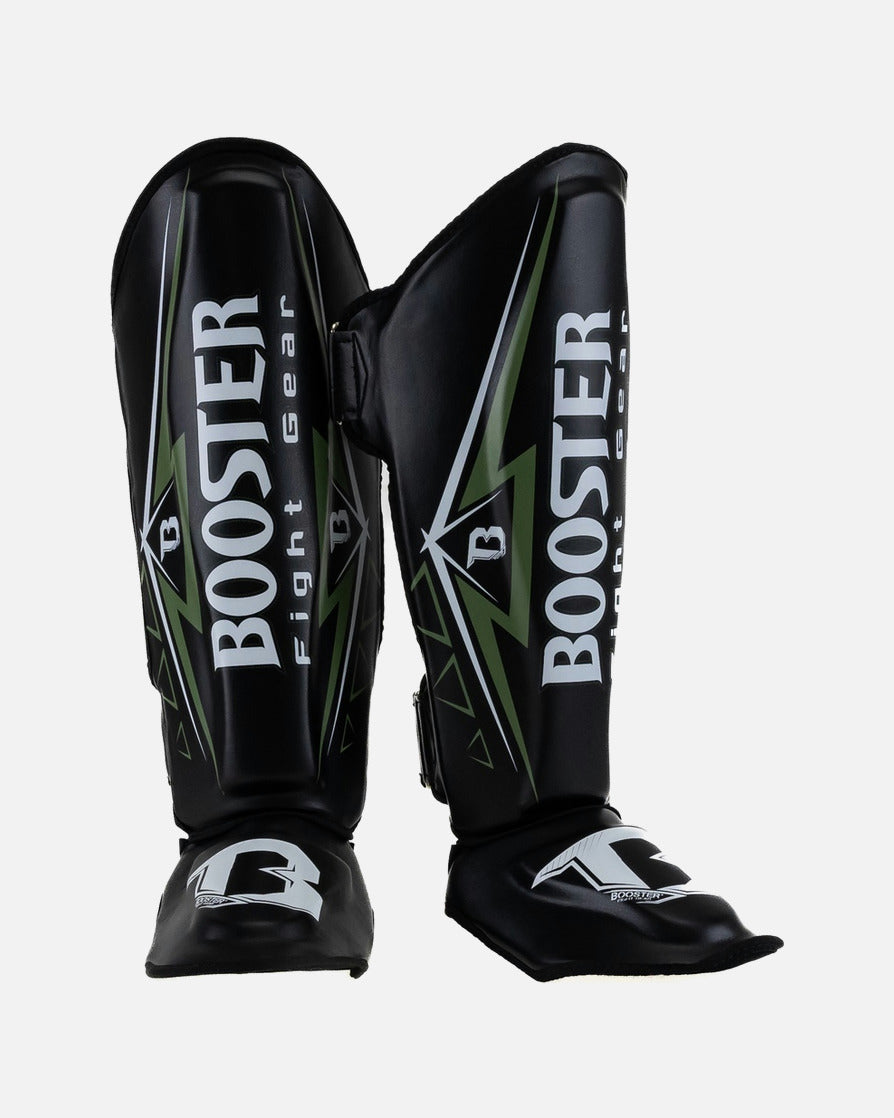 Booster Scheenbeschermers Warrior - Zwart