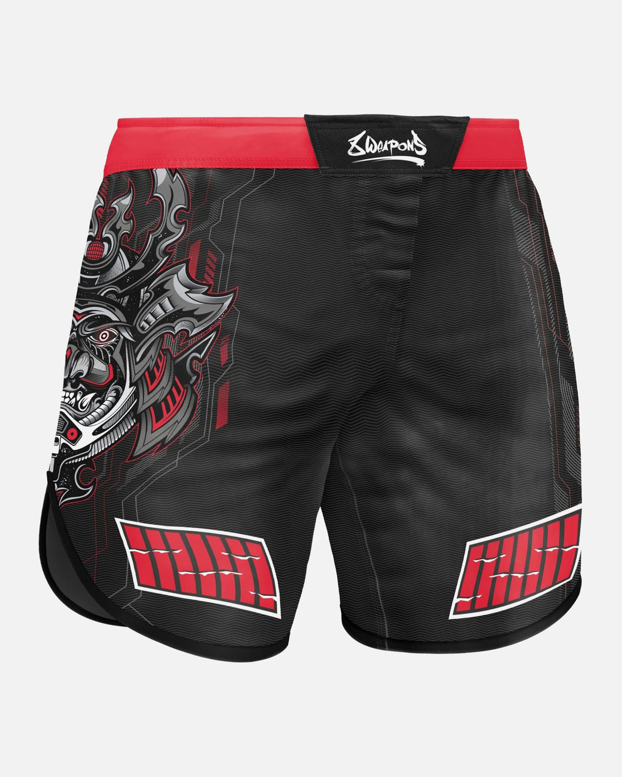 8 WEAPONS MMA Shorts Samurai 2.0 - Zwart/Rood