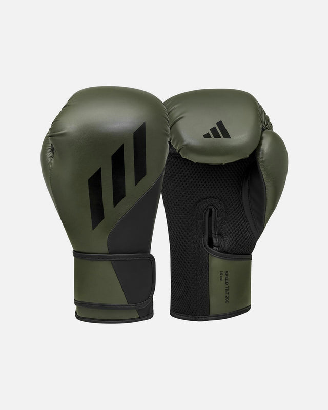 Mănuși de box Adidas Speed Tilt 200 – Verde măsliniu/Negru