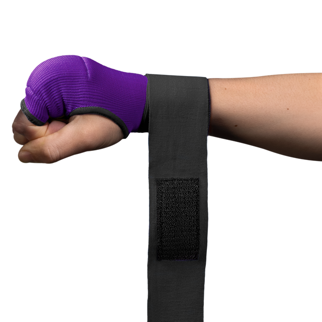 Hayabusa Innenhandschuhe Quick Gel – Violett/Schwarz