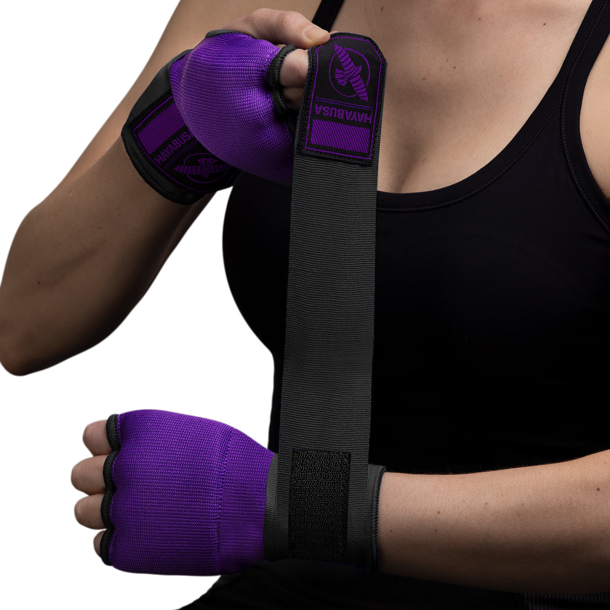 Hayabusa Binnenhandschoenen Quick Gel - Paars/Zwart