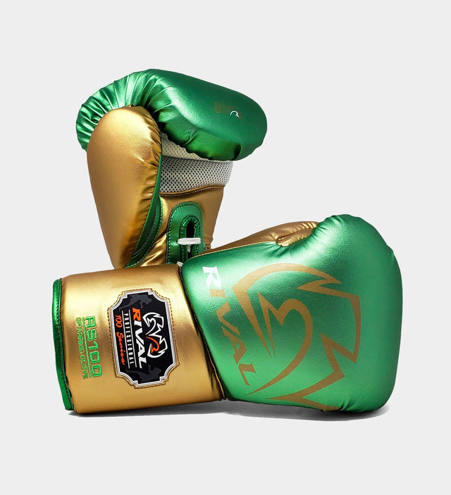 Rival Boxhandschuhe RS100 Professional – Grün/Gold – Boxhandschuhe